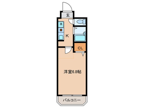 ﾉﾙﾃﾞﾝﾊｲﾑﾘﾊﾞｰｻｲﾄﾞ天神橋Ｂ棟の物件間取画像